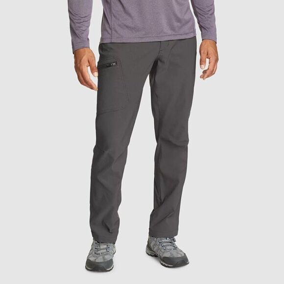 NWT Eddie Bauer Men's Rainier Stretch Hiking StormRepel Pants Dark Smoke 40x30 - Picture 1 of 13